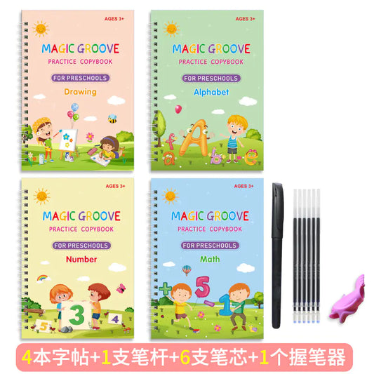 Magic Writing Practice Notebook for Kids (3-6 Years)