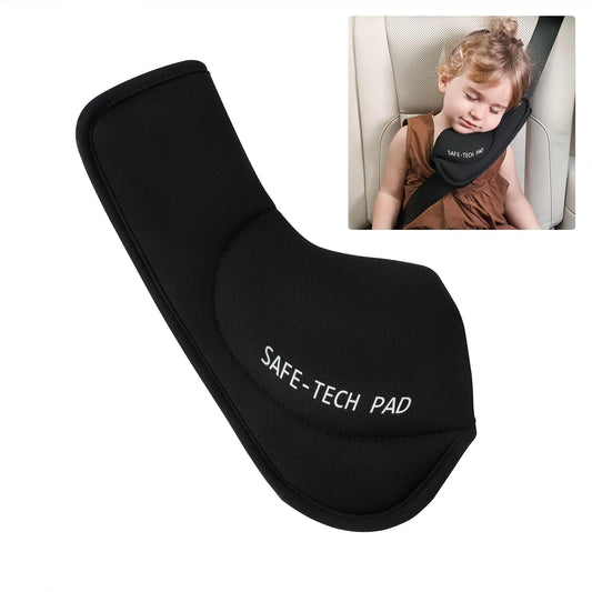 Innokids Seatbelt Shoulder Pad Auto Seat Belt Pad Universal Fit Seatbelt Cover for Car Truck SUV Airplane (Black)