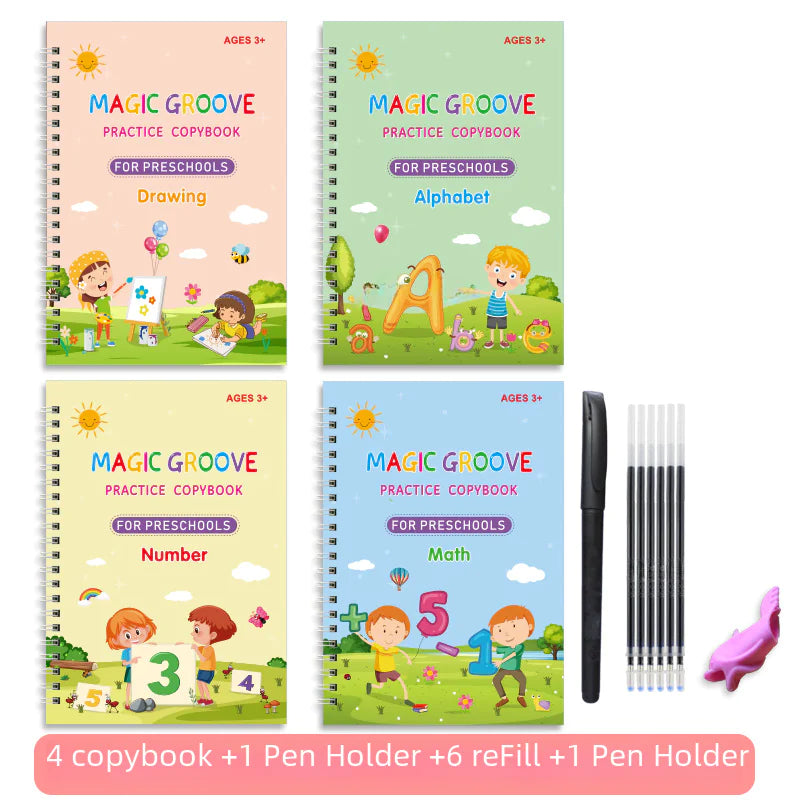 Magic Writing Practice Notebook for Kids (3-6 Years)
